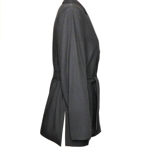 Burberry Vintage Black Wool Blend Coat /Jacket Size 48/ US Size 16 - Picture 4 of 13